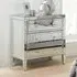 Valence 3-Drawer Chest - Silver, Mirrored