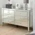 Valence 6-Drawer Chest - Silver, Mirrored