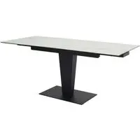Valencia Ceramic Marble Extending Dining Table - White