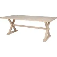 Valencia Large Rectangular Dining Table - Natural, Oak