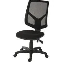 Valencia Office Chair with Gas Lift - Black, Fabric