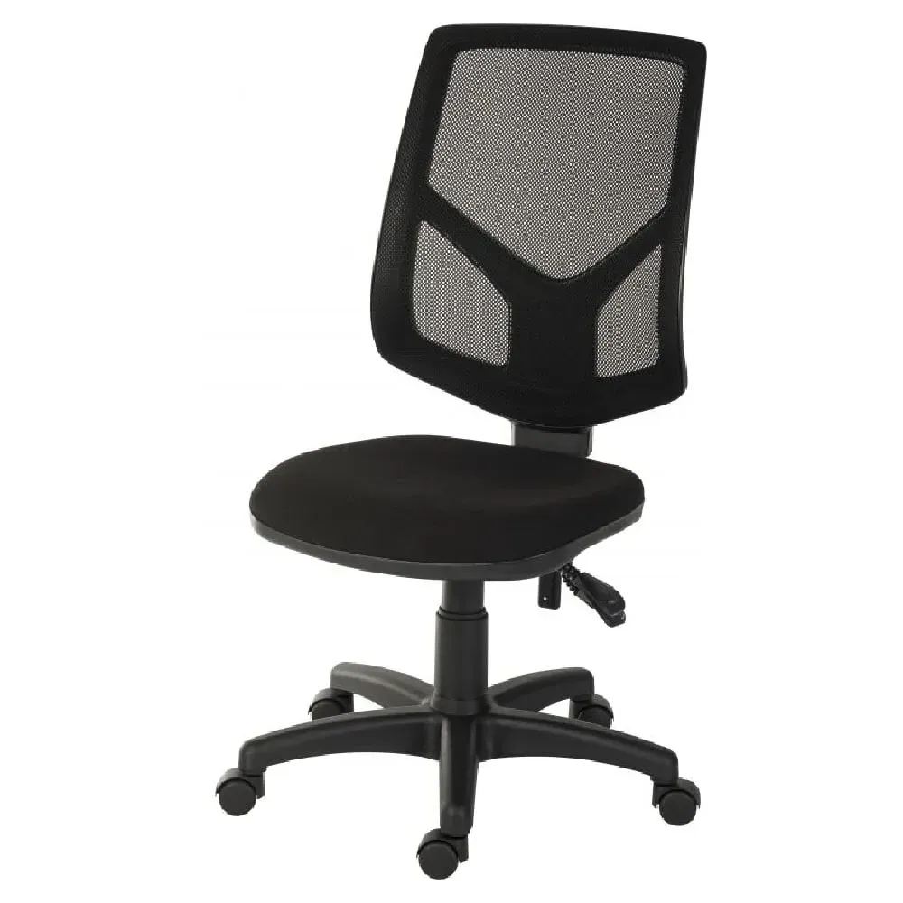 Valencia Office Chair with Gas Lift - Black, Fabric image