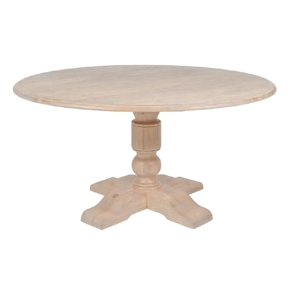 Valencia Round Dining Table - Natural, Oak
