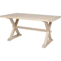 Valencia Small Rectangular Dining Table - Natural, Oak
