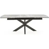 Valerio Ceramic Extending Dining Table - Grey
