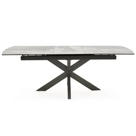 Valerio Ceramic Extending Dining Table - Grey