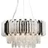 Valetta 6 Light Crystal Pendant - Polished Nickel, Glass