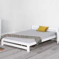 Vallejo Single Bed Frame - White, Pine Wood