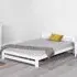 Vallejo Single Bed Frame - White, Pine Wood