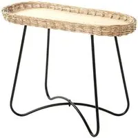 Valrico End Table - Natural, Rattan