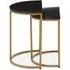Valrico Nest of 2 Tables - Black, Marble