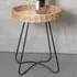 Valrico Round End Table - Natural, Rattan