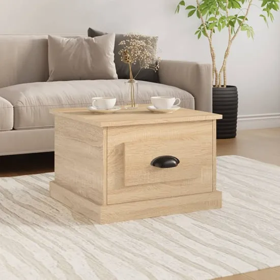 Vance Coffee Table with 1 Drawer - Sonoma Oak, Engineered Wood
