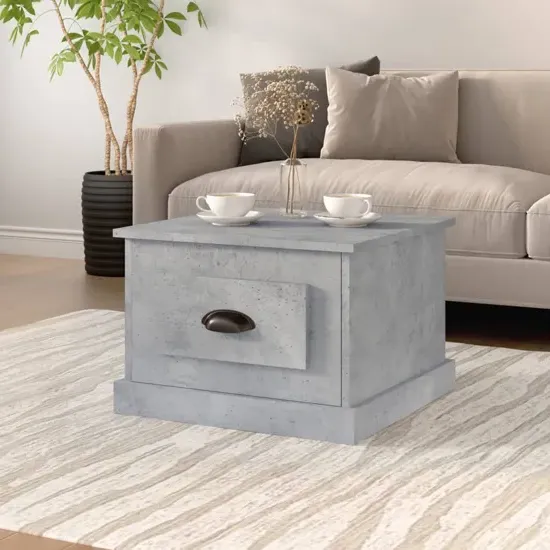 Vance Coffee Table with Drawer - Concrete Effect, Engineered Wood product