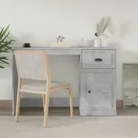 Vance Computer Desk with Storage - Concrete Effect