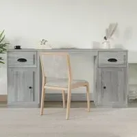 Vance Computer Desk with Storage - Grey Sonoma Oak