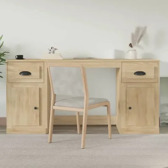 Vance Computer Desk with Storage - Sonoma Oak