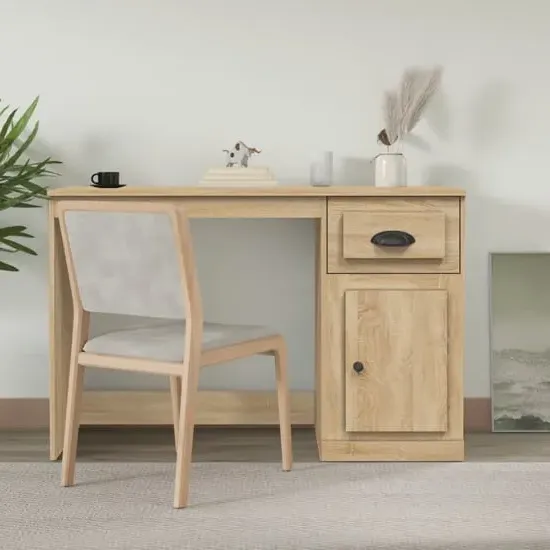 Vance Computer Desk with Storage - Sonoma Oak