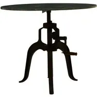 Vance Round Dining Table - Green, Marble