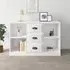 Vance Wooden Sideboard with 3 Drawers - White