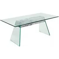 Vancouver Rectangular Coffee Table - Clear, Glass