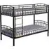 Vanquish 3 Single Bunk Bed - Black, Metal