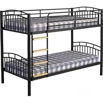 Vanquish 3 Single Bunk Bed - Black, Metal image