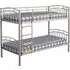 Vanquish 3 Single Bunk Bed - Silver, Metal