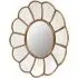 Varian Floral Wall Mirror - Gold, Metal