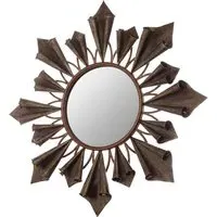 Varian Sunburst Wall Mirror - Antique Gold, Metal