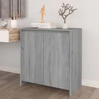 Variel 2 Door Sideboard - Grey Sonoma Oak, Engineered Wood