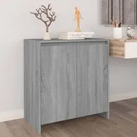 Variel 2-Door Sideboard - Grey Sonoma Oak, Engineered Wood alternate view