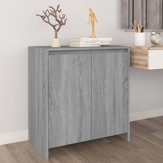 Variel 2 Door Sideboard - Grey Sonoma Oak, Engineered Wood image