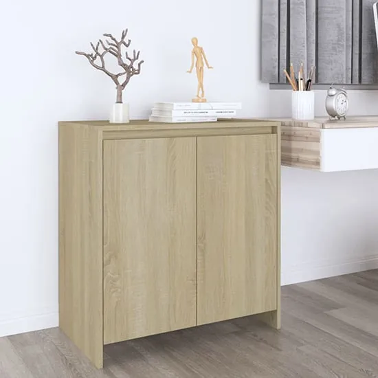 Variel 2 Door Sideboard - Sonoma Oak, Engineered Wood