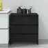 Variel 3-Drawer Chest of Drawers - Black, Engineered Wood