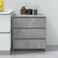 Variel 3-Drawer Chest of Drawers - Concrete Effect
