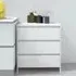 Variel 3-Drawer Chest of Drawers - White, Engineered Wood