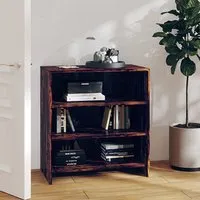 Variel 3-Shelf Bookcase - Smoked Oak, Engineered Wood
