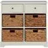 Varmora 6-Drawer Storage Chest - Ivory White