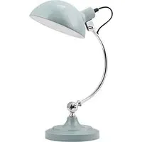 Varmora Metal Shade Table Lamp - Blue, Chrome