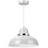 Varmora Round Bowl Pendant Light - Grey, Metal