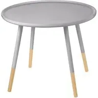 Varna Large Round Side Table - Grey