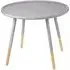 Varna Large Round Side Table - Grey