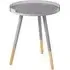 Varna Round Side Table - Grey