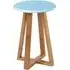 Varna Round Stool - Blue, Bamboo