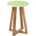 Varna Round Stool - Green, Bamboo