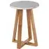 Varna Round Stool - Grey, Bamboo