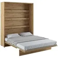 Vashon Vertical Wall King Size Bed - Artisan Oak