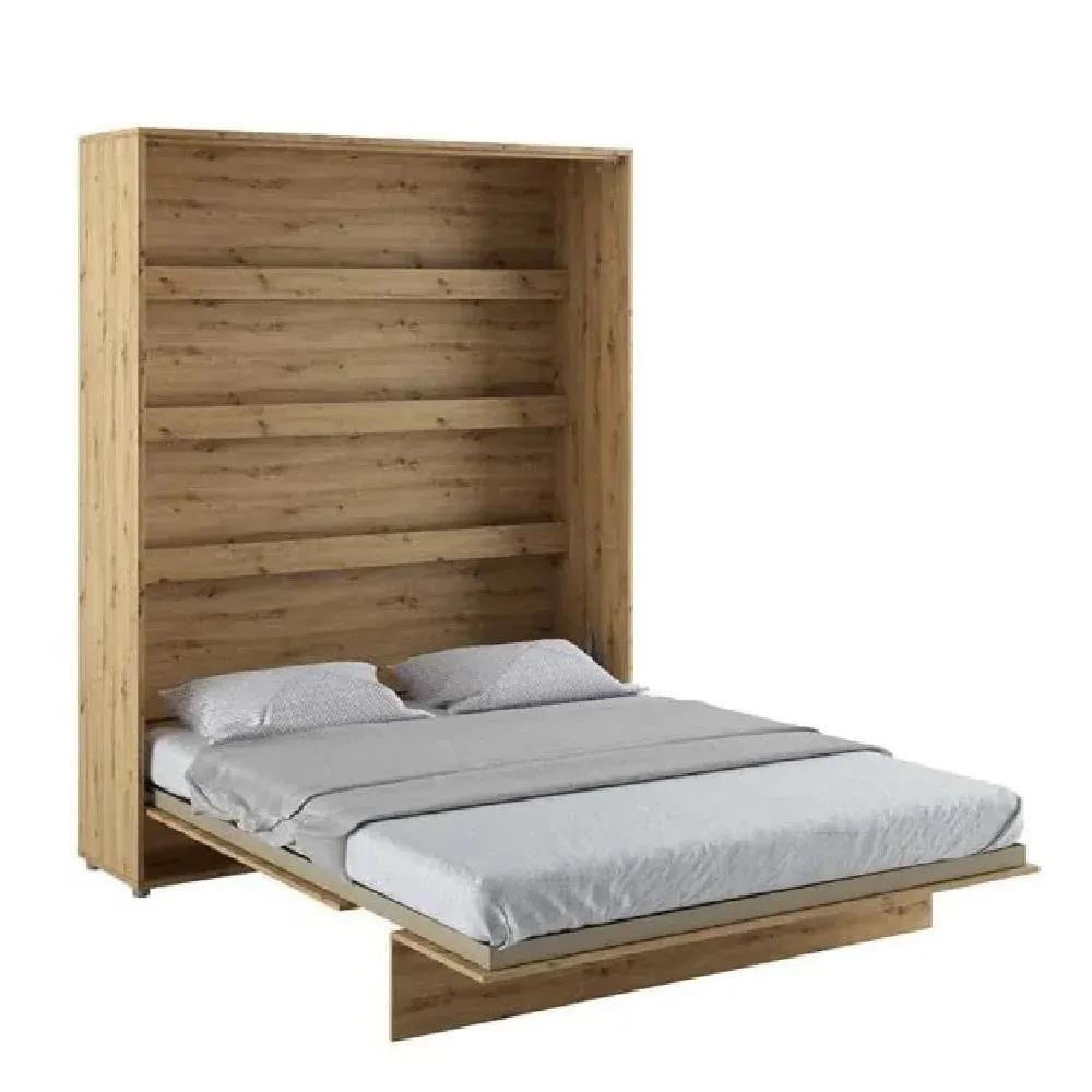 Vashon Vertical Wall King Size Bed - Artisan Oak