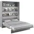 Vashon Vertical Wall King Size Bed - Matt Grey
